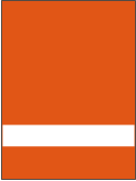 Пластик для гравировки Rowmark LaserMax LM942-612 Оранжевый/Белый