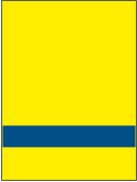 Пластик для гравировки Rowmark SATINS 122-705 Жёлтый/Синий