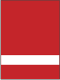 Пластик для гравировки Rowmark SATINS 122-602 Красный/Белый