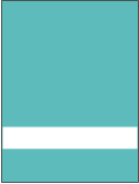 Пластик для гравировки Rowmark SATINS 122-942 Зелёно-голубой/Белый