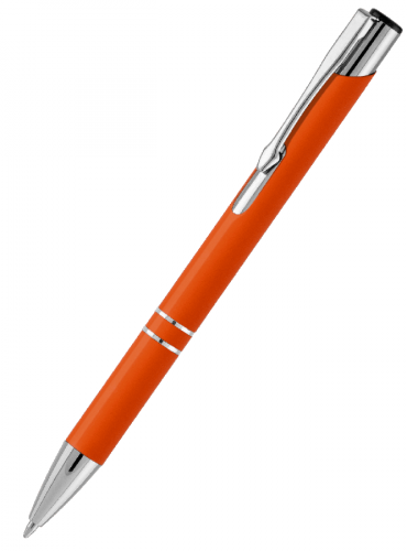 Металлическая ручка Вояж Soft Touch Mirror оранжевая