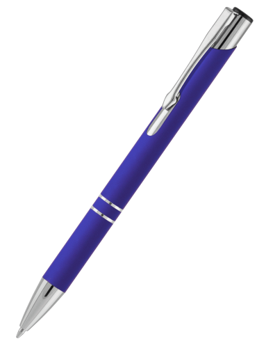 Металлическая ручка Вояж Soft Touch Mirror синяя