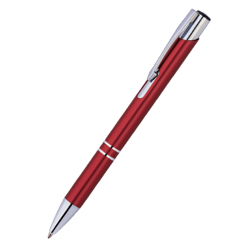 Металлическая ручка Вояж темно-красная