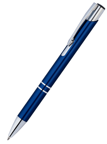 Металлическая ручка Вояж темно-синяя
